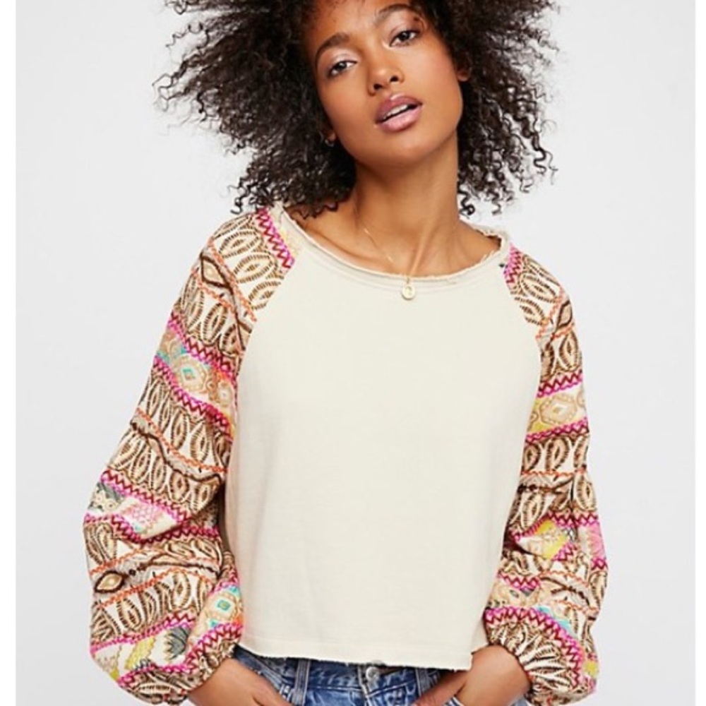 🛍Free People Gone Global Crop Top🛍